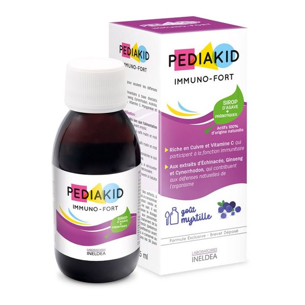 Siro Tăng Cường Sức Đề Kháng Cho Bé Pediakid Immuno-Fort 125Ml - Giảm Ốm Vặt, Nâng Cao Hệ Miễn Dịch