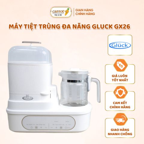 Máy Tiệt Trùng Đa Năng Gluck GX26, Máy Hầm Cháo Chậm Cao Cấp, Mấy Sấy Khô, Bình Đun Nước