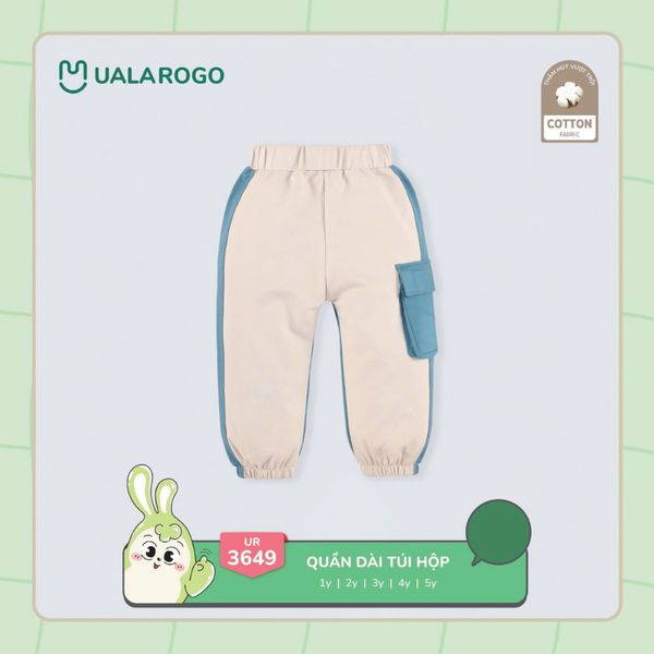 Quần Nỉ Cotton Ualarogo UR3649 Cho Bé 1 - 5 Tuổi, Quần Có Túi Cho Bé