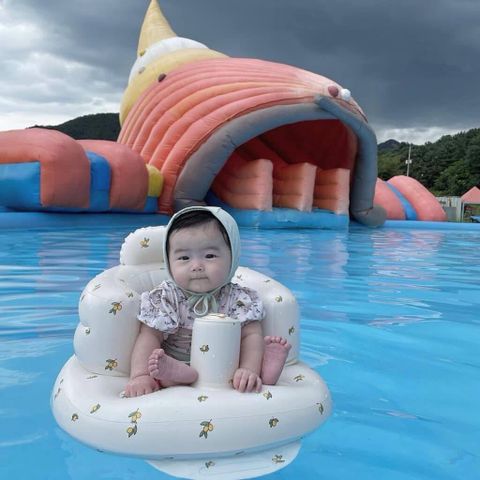 Ghế Hơi PLAYING Tập Ngồi Cho Bé Cao Cấp Có Hộp, Ghế Ngồi Bé ĂN Dặm