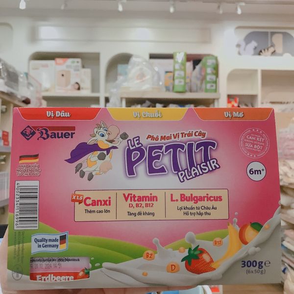 Sữa Chua Hoa Quả Petit Plaisir Vĩ 6 Hộp, Sữa Chua Cho Bé