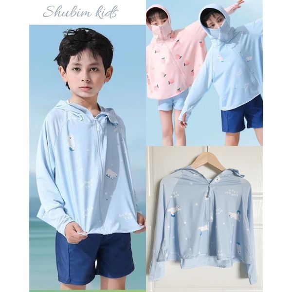 Áo Khoác Chống Nắng - Chống Tia UV - Có Mũ Cho Bé