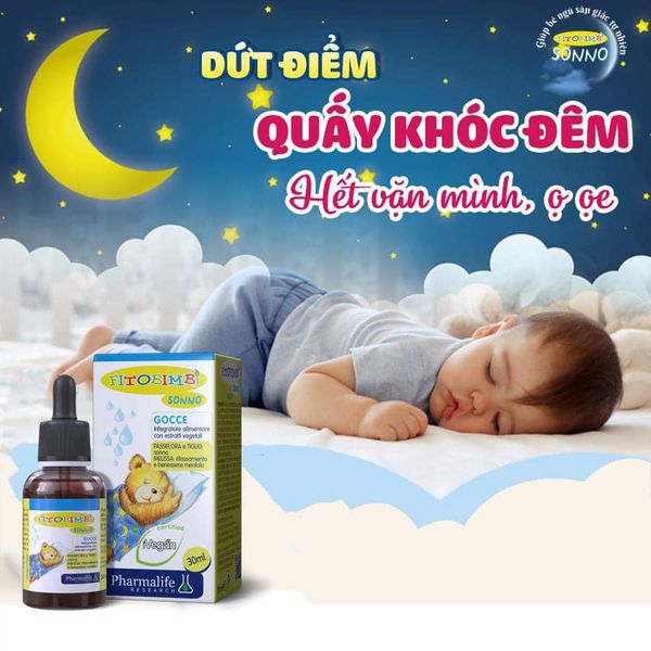 Siro Sonno Fitobimbi Hỗ Trợ Bé Ngủ Ngon, Sâu Giấc - Sonno Fitobimbi Thuần Thực Vật Chai 30ml