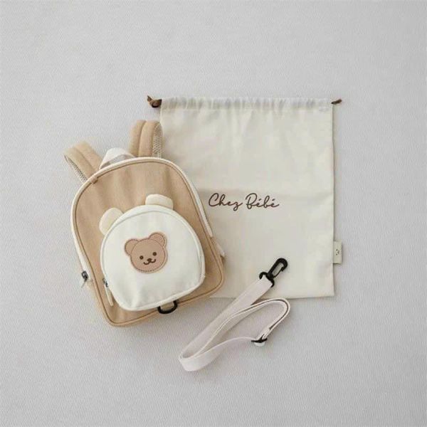 Balo Đi Học Hình Gấu Phong Cách Hàn Cho Bé - Dễ Thương