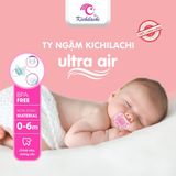 Ti Ngậm KICHI Ultra Air 0-18M, Núm Ti Chất Liệu Silicone Mềm Mại Có Hộp Chứa