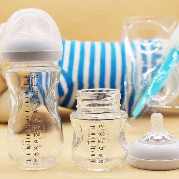 Bình Sữa Thủy Tinh Philips Avent  240ML, Bình Sữa Thuỷ Tinh Cổ Rộng Chính Hãng