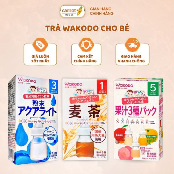 Trà Wakodo Cho Bé Têu Hóa Tốt,Thanh Lọc Cơ Thể, Điện Giải Nhật Bản