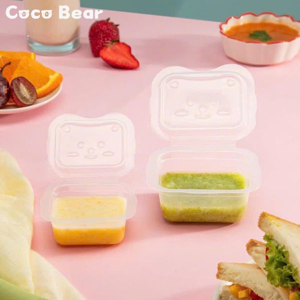 Set Hộp Trữ Đông Ăn Dặm Coco Bear Chịu Nhiệt, 50ml, 100m