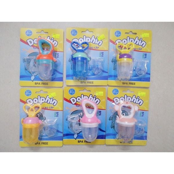 Túi Nhai DOLPHIN Silicone Cao cấp Chống Hốc Cho Bé