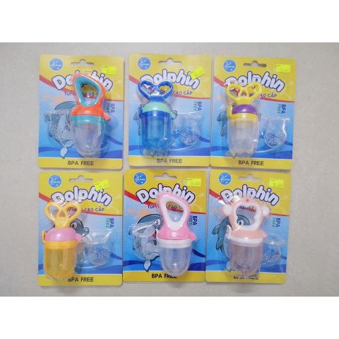 Túi Nhai DOLPHIN Silicone Cao cấp Chống Hốc Cho Bé