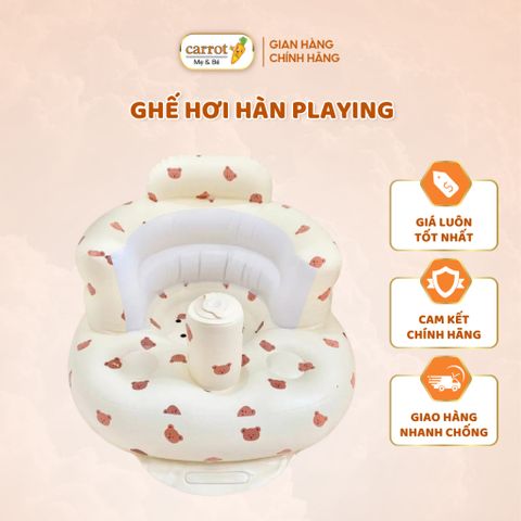 Ghế Hơi PLAYING Tập Ngồi Cho Bé Cao Cấp Có Hộp, Ghế Ngồi Bé ĂN Dặm
