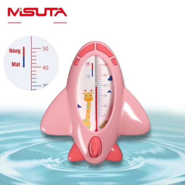 Nhiệt Kế Đo Nước Tắm Misuta M3558 Hình Máy Bay Giúp Đo Nhiệt Độ Chính Xác Hơn