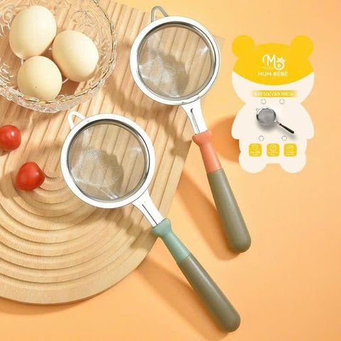 Rây Inox Mum Bebe Lọc Cháo Cho Bé Ăn Dặm 8cm