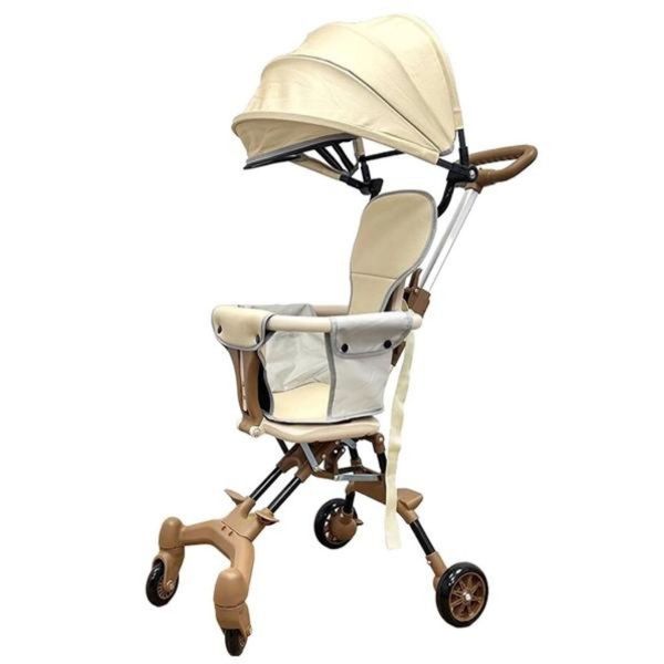 Xe Đẩy Gấp Gọn UMOO - Có Mái Che, An Toàn Cho Bé, Đệm Ngồi 4 Mặt - 40Kg