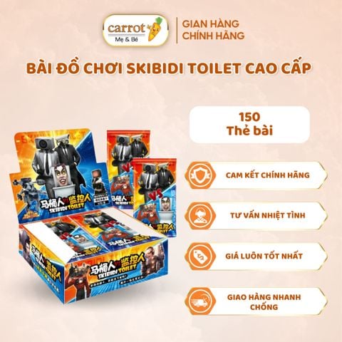 [Hộp 30 gói] Bài Đồ Chơi SKIBIDI TOILET Cao Cấp - Dành Cho Bé, Ngẫu Nhiên Lựa Chọn - 5 thẻ/gói