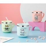 Cốc Uống Nước Giữ Nhiệt Bula Cat 250ML Có Nắp Đậy Chống Đổ Nước Cho Bé