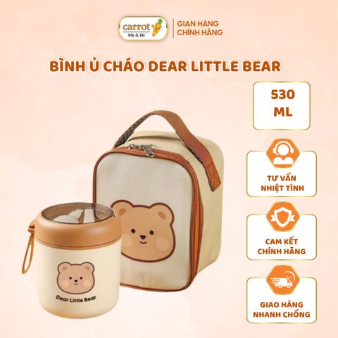 Bình Ủ Cháo Dear Little Bear Kèm Túi Dung Tích 530ML