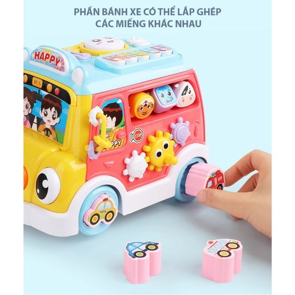 Đồ Chơi Xe Bus Happy 0621A Có Âm Thanh Cho Bé