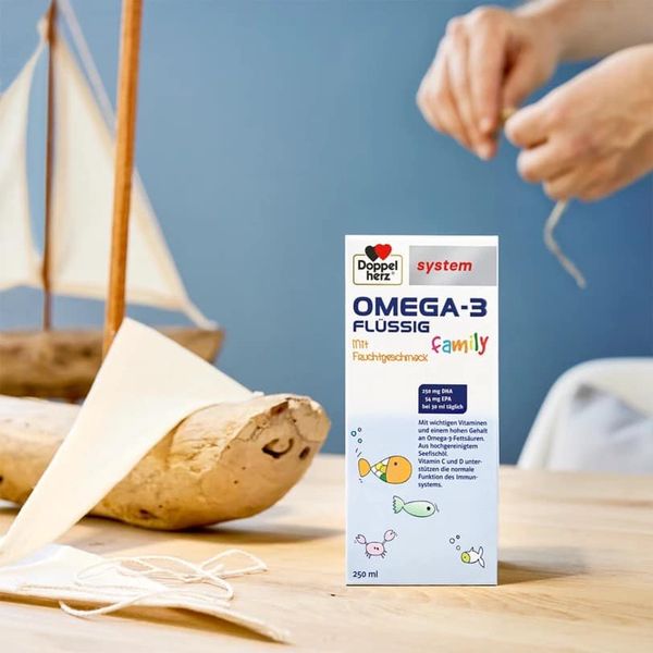 Siro Bổ Sung Omega-3 Doppel Herz Family 250ml - Hỗ Trợ Phát Triển Não Bộ Và Thị Lực Cho Bé