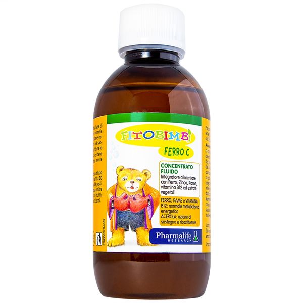 Siro bổ sung sắt,kẽm FERRO C FITOBIMBI Chai 200ml - Siêu Thị Mẹ Và Bé Carrot