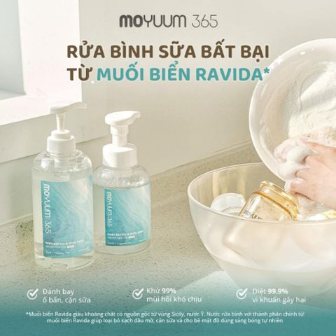 Nước Rửa Bình Sữa Moyuum 365 500ML - Siêu Thị Mẹ Và Bé Carrot