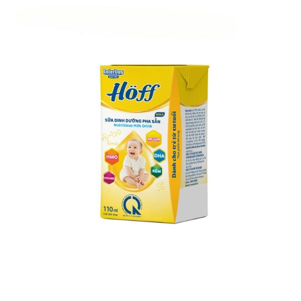 Sữa Dinh Dưỡng Pha Sẵn HOFF GOLD 110mL, Sữa Nước Công Thức, Hỗ Trợ Phát Triển Chiều Cao Cho Bé