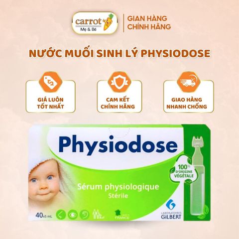 Nước Muối Sinh Lý Physiodose Cho Trẻ Sơ Sinh, Chăm Sóc Vệ Sinh Mũi Miệng