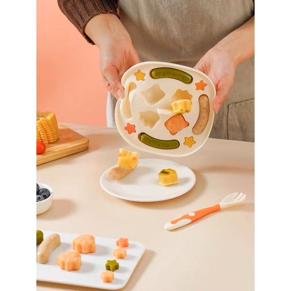 Khuôn Silicon Hình Thú Làm Bánh, Xúc Xích Thức Ăn Cho Bé, Khuôn Hấp Bánh Có Nắp