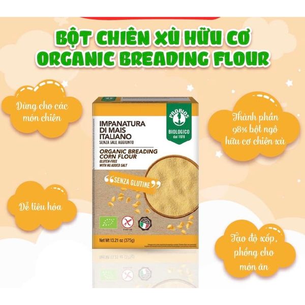 Bột Chiên Xù Hữu Cơ Probios 375G