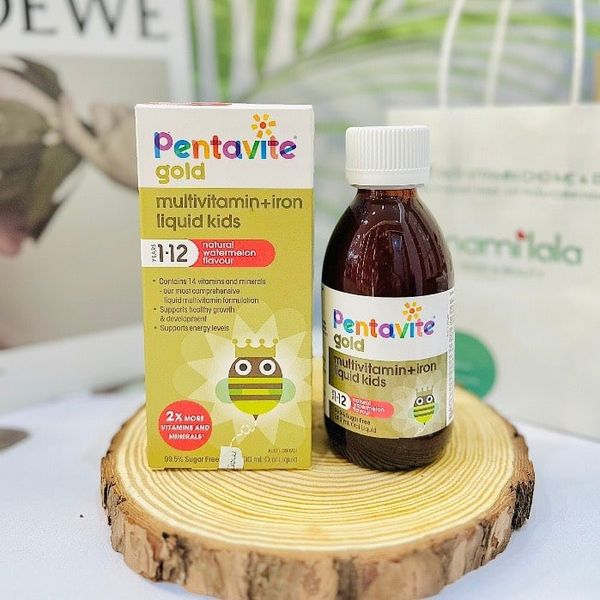 Vitamin Tổng Hợp Tăng Đề Kháng Có Kèm Sắt Pentavite Iron - 100ML Cho Bé 1-12 Tuổi