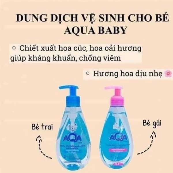Dung Dịch Vệ Sinh Bé Gái AQA 250ML Dành Cho Bé 0-8 Tuổi