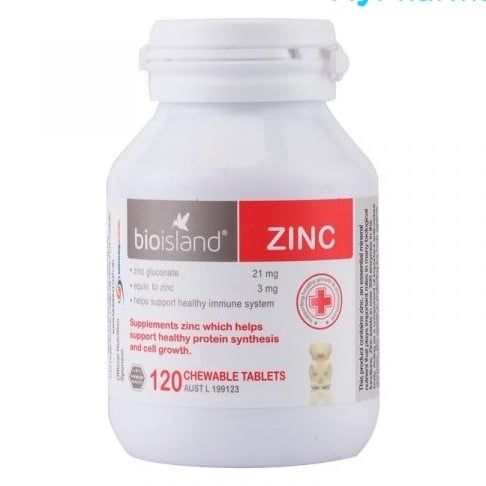 Viên Uống Bổ Sung Kẽm Cho Trẻ Bio Island Zinc 120 Viên