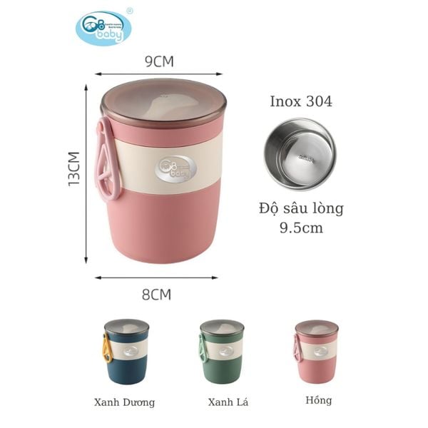 Cốc Ủ Cháo GB Baby, Ủ Cháo Ăn Dặm Cho Bé
