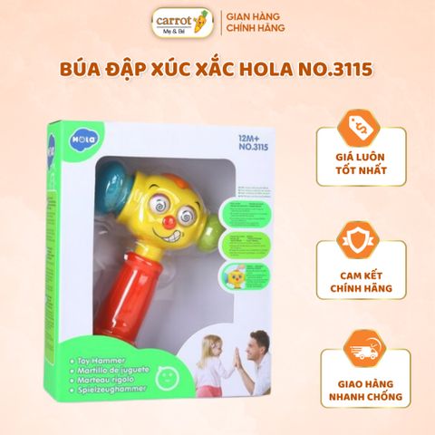 Xúc Xắc Búa Đập HOLA 3115 Cho Bé Từ 12 Tháng Tuổi, Giúp Bé Vừa Chơi Vừa Học Kích Thích Sự Tò Mò Của Bé