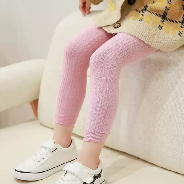 Quần Tất Len Trơn Mùa Thu Đông Kèm Tất, Quần Tất Leggings Cho Bé Từ 1 -8 Tuổi