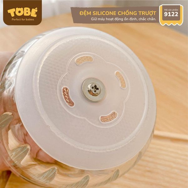 Máy Xay Đa Năng ToBe Beanie Plus 0.6L 9122, 8 Lưỡi, Tặng Kèm Cối 0.3L Chính Hãng