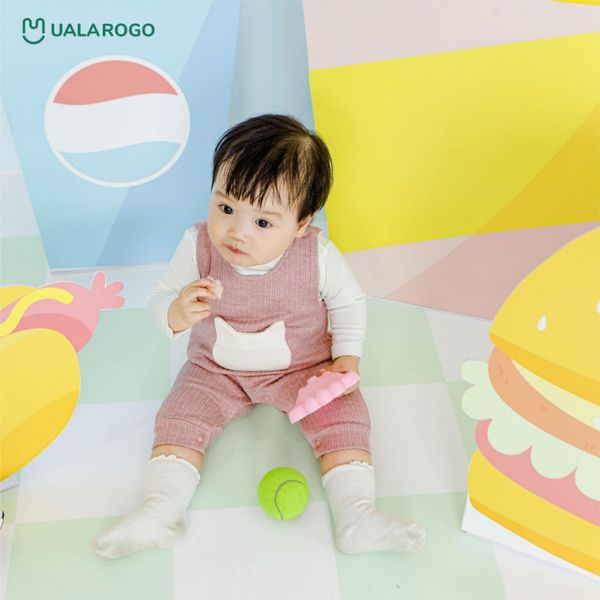 Set Body Yếm Nhung UR 3656 Cho Bé 3 Tháng Tới 2 Tuổi Vải Cotton Thông Thoáng