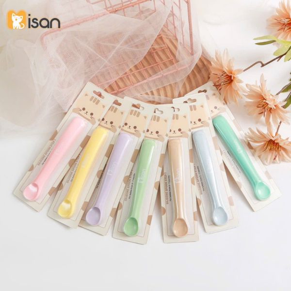 Thìa Silicon Misan Cho Bé Từ 3-8M, Muỗng Tập Ăn Dặm, Chất Liệu An Toàn