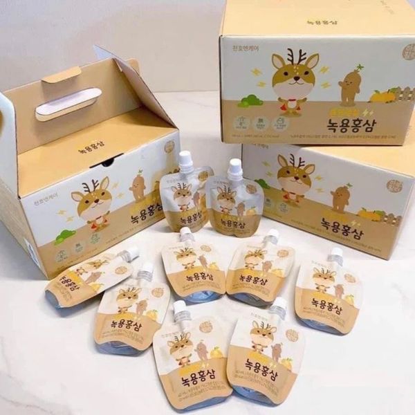 Hồng Sâm Lộc Nhung Trẻ Em ChunHo 40ML Chính Hãng