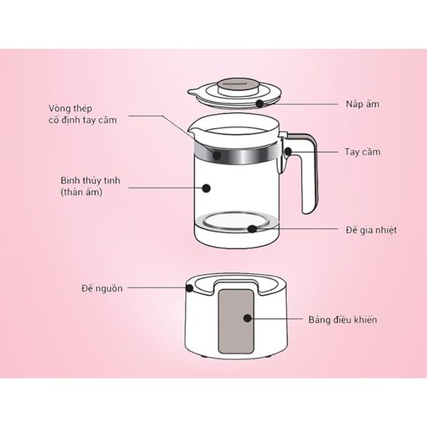 Máy Đun Và Hâm Nước Pha Sữa Điện Tử Adicon G8, Máy Đun Nước Chính Hãng