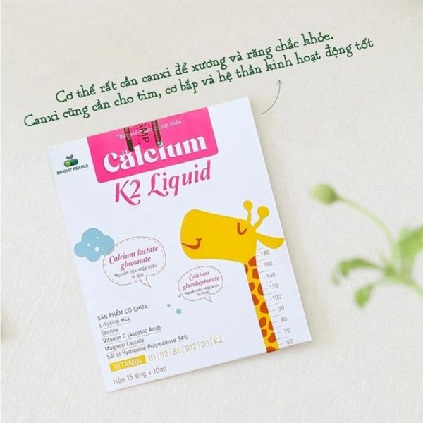 Calcium K2 Liquid, Bổ sung Canxi cho bé phát triển chiều cao - Mẹ Và Bé Carrot
