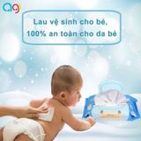 Khăn Giấy Ướt Agi Không Mùi Cho Bé - Không Xơ, Không Cồn, Chống Khuẩn - 100 Tờ