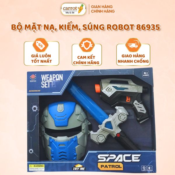 Đồ Chơi Bộ Mặt Nạ, Kiếm, Súng Robot 86935 Cho Bé Từ 5 Tuổi
