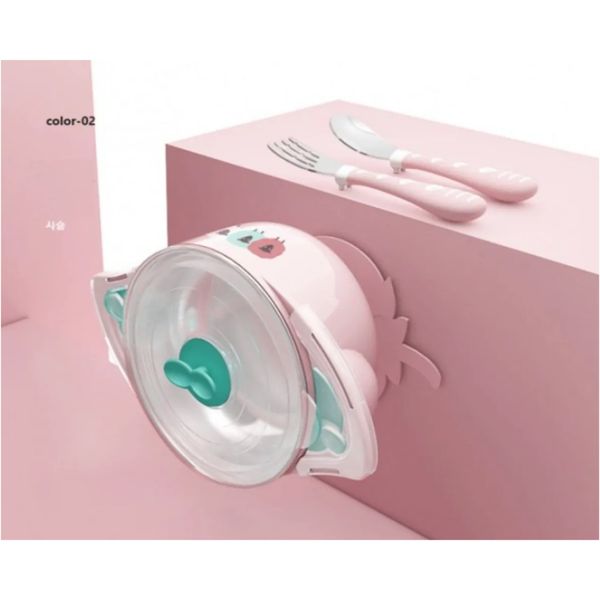 Bộ Bát Ăn Dặm AAG 350, Chén Ăn Dặm Cho Bé, Set 3 Món Chén Thìa Cho Bé