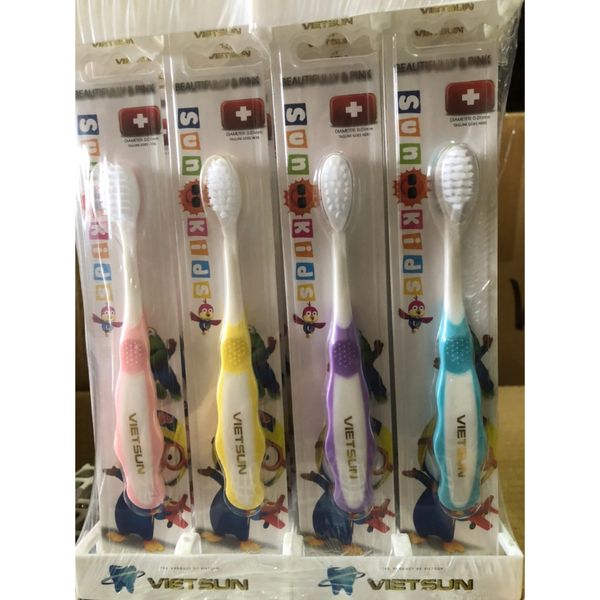 Bàn Chải Trẻ Em SUNKID Vietsun Lông Mềm Mại, Giúp Bé Chải Răng Không Đau