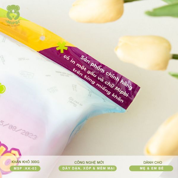 Khăn Khô Đa Năng Cho Bé Mipbi 900g -  Siêu Mềm Mại, Tiện Dụng, Chất Lượng