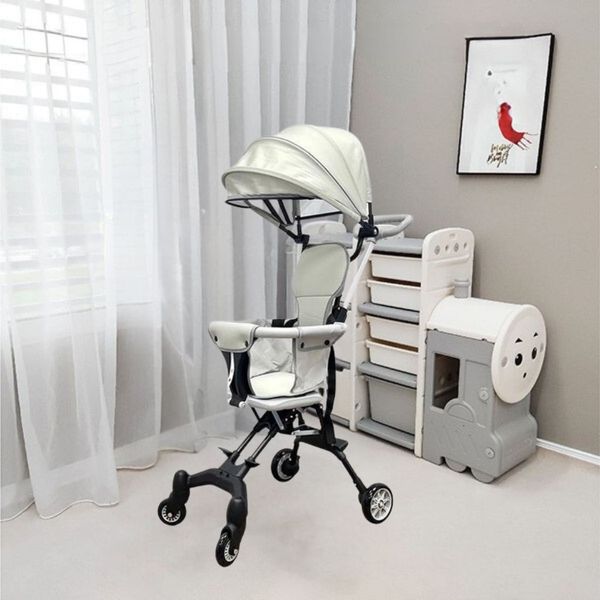 Xe Đẩy Gấp Gọn UMOO - Có Mái Che, An Toàn Cho Bé, Đệm Ngồi 4 Mặt - 40Kg