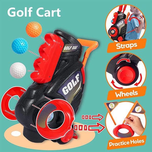 Bộ Đồ Chơi Golf Vận Động Cho Bé - Tăng Tập Trung, Nhựa ABS An Toàn - RX-501A