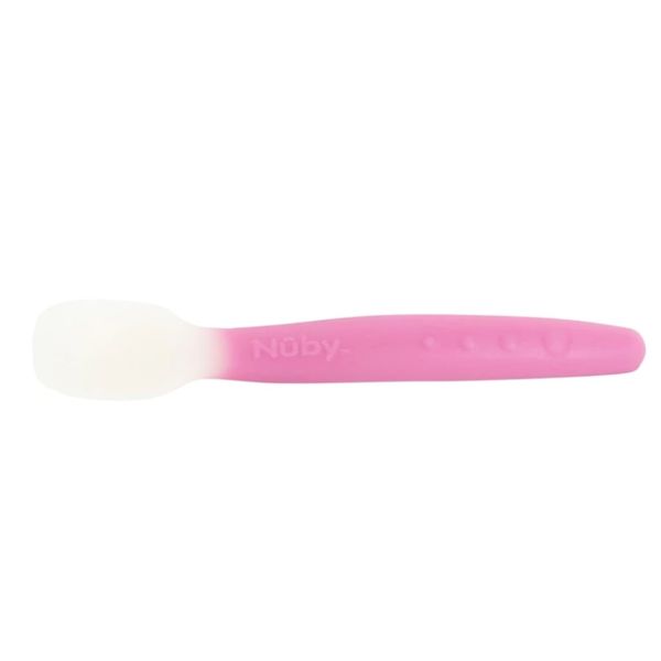 Thìa Ăn Dặm Nũby Cao Cấp, 100% Silicone, Dành Cho Trẻ Từ 4 Tháng Tuổi