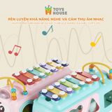 Đồ Chơi Ô Tô Thả Khối Kết Hợp Đàn Gõ ToysHouse HE8036, Đồ Chơi Cho Bé Từ 18M